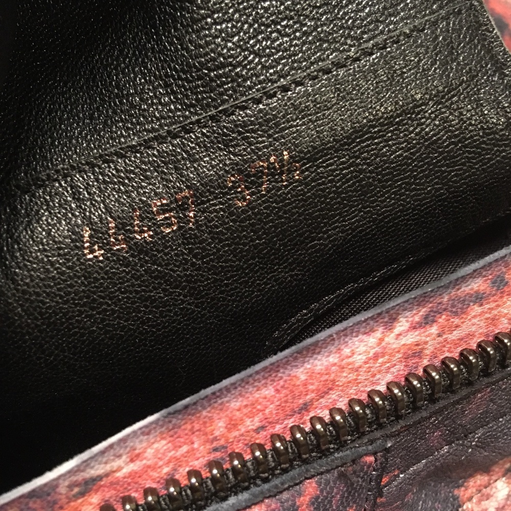 Helmut Lang Game of Thrones Black and Red Marble Leather Ankle Booties - Picture 13 of 16